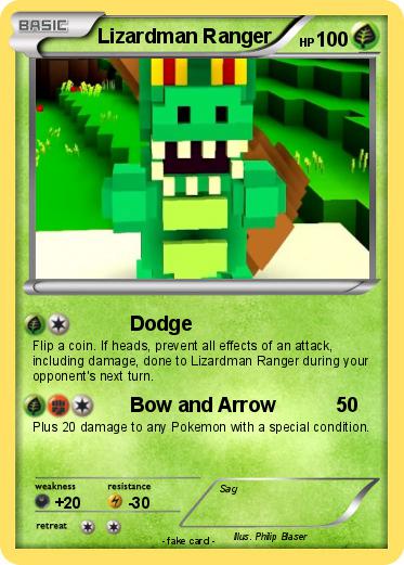 Pokemon Lizardman Ranger