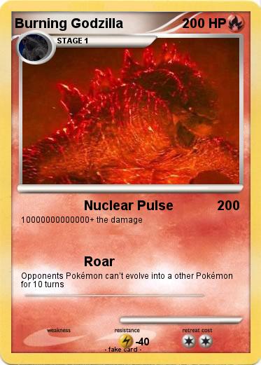 Pokemon Burning Godzilla