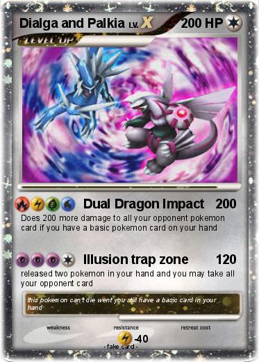 Pokemon Dialga and Palkia
