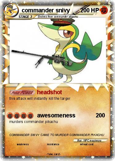 Pokemon commander snivy