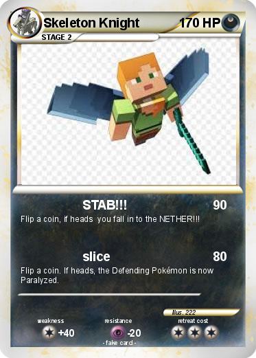 Pokemon Skeleton Knight