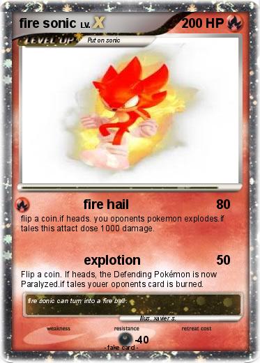 Pokemon fire sonic