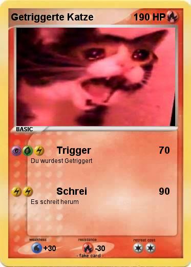 Pokemon Getriggerte Katze