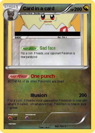 Pokemon Card in a card