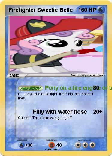 Pokemon Firefighter Sweetie Belle