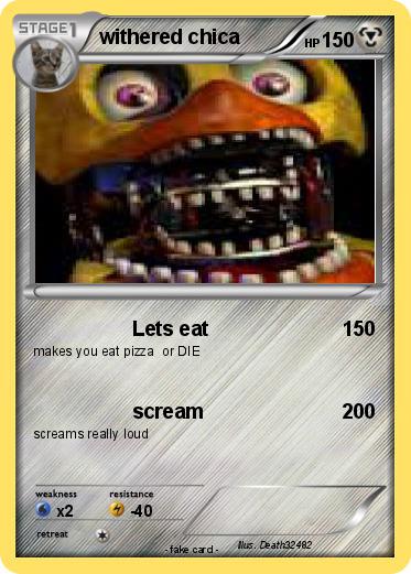 Pokemon withered chica