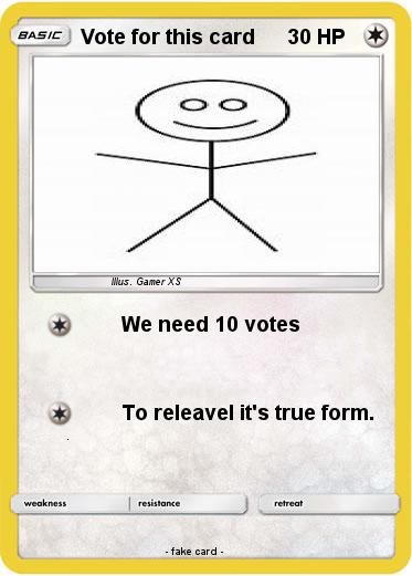 Pokemon Vote for this card
