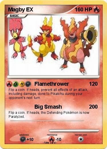 Pokemon Magby EX
