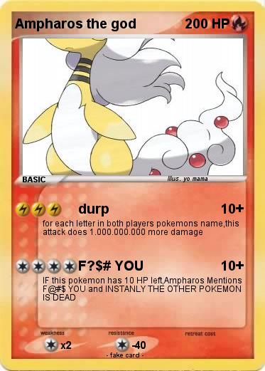 Pokemon Ampharos the god