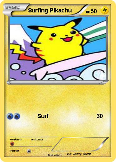 Pokemon Surfing Pikachu