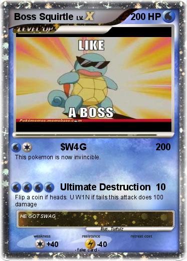Pokemon Boss Squirtle