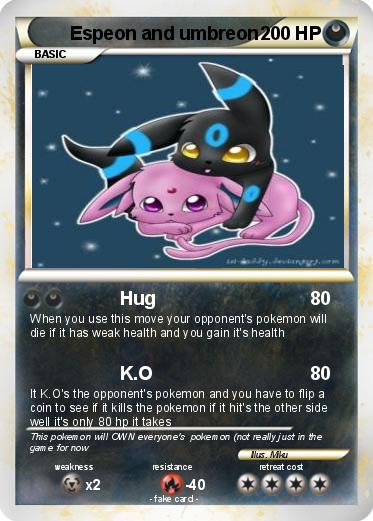 Pokemon Espeon and umbreon