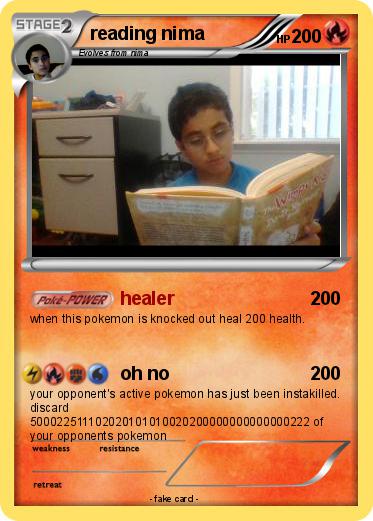 Pokemon reading nima