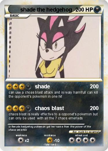 Pokemon shade the hedgehog