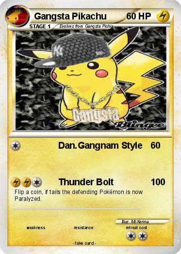 Pokemon Gangsta Pikachu