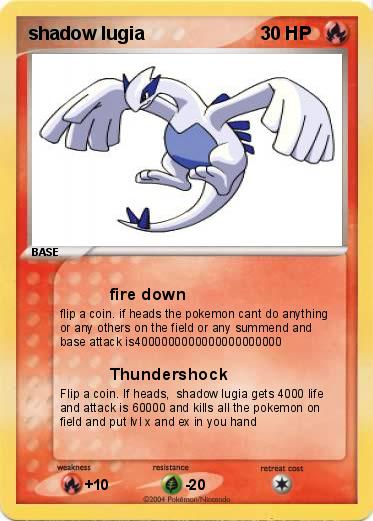Pokemon shadow lugia