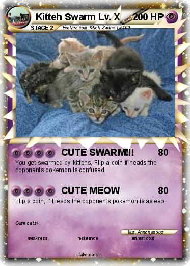 Pokemon Kitteh Swarm Lv. X