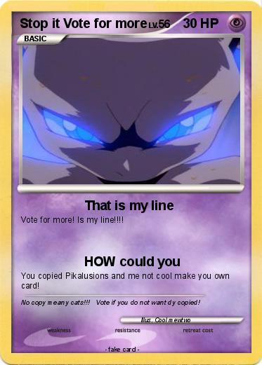 Pokemon Stop it Vote for more