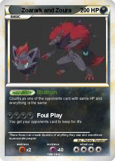 Pokemon Zoarark and Zoura