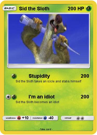 Pokemon Sid the Sloth