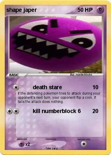 Pokemon shape japer