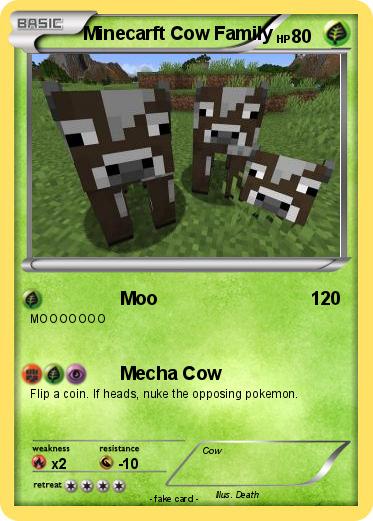 Pokemon Minecarft Cow Family