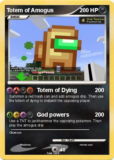 Pokemon Totem of Amogus