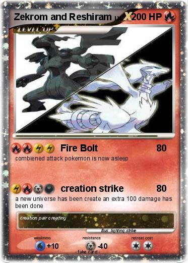 Pokemon Zekrom and Reshiram