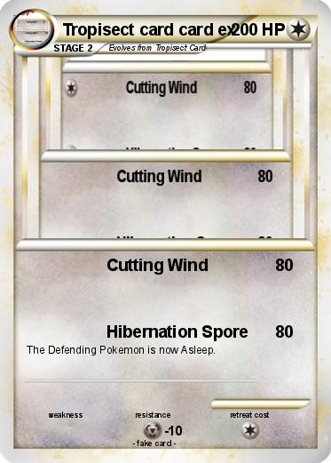 Pokemon Tropisect card card ex