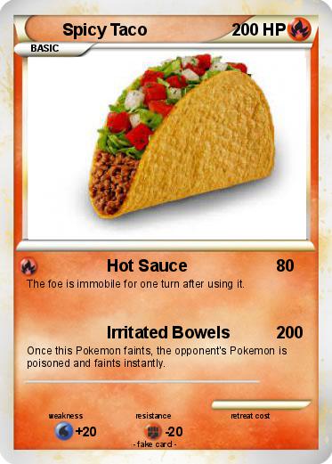 Pokemon Spicy Taco
