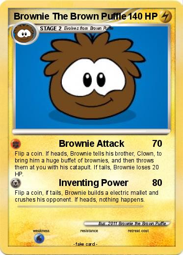 Pokemon Brownie The Brown Puffle