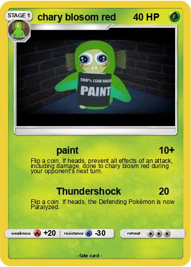 Pokemon chary blosom red
