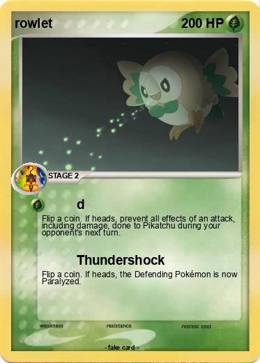Pokemon rowlet