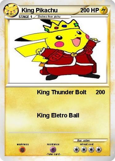 Pokemon King Pikachu