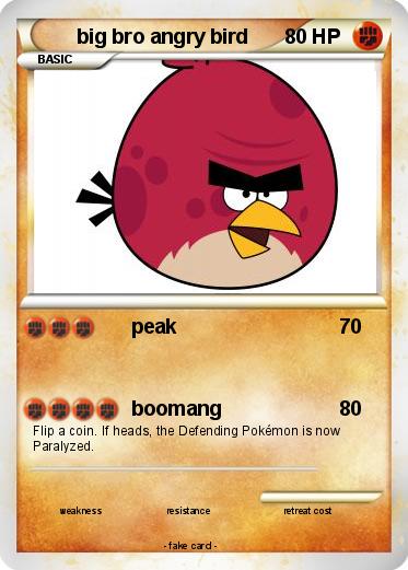 Pokemon big bro angry bird