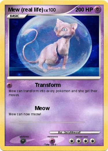 Pokemon Mew (real life)