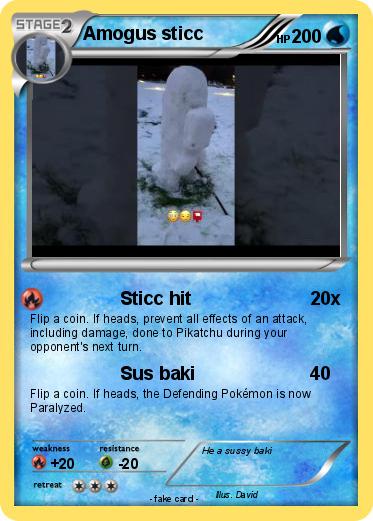 Pokemon Amogus sticc