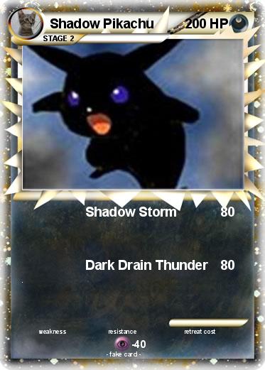 Pokemon Shadow Pikachu