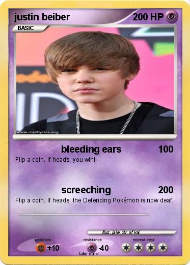 Pokemon justin beiber