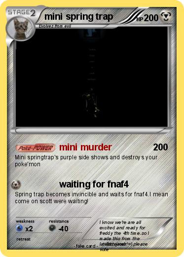 Pokemon mini spring trap