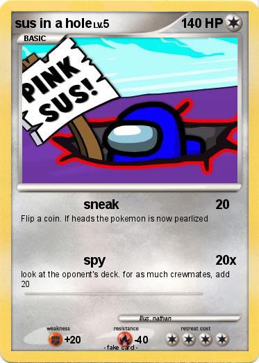 Pokemon sus in a hole