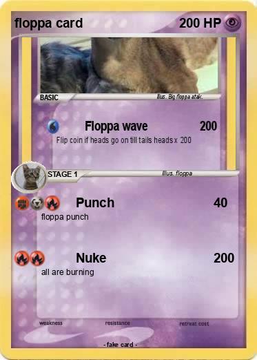 Pokemon floppa card