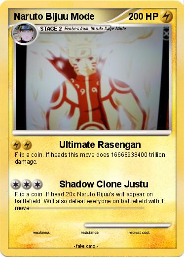 Pokemon Naruto Bijuu Mode