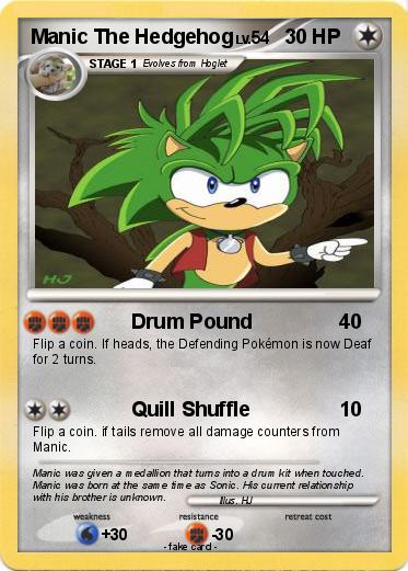 Pokemon Manic The Hedgehog