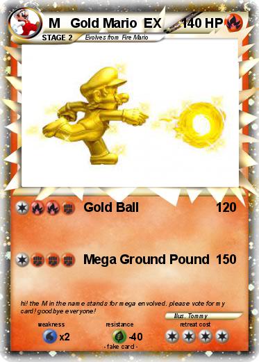 Pokemon M   Gold Mario  EX