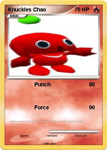 Pokemon Knuckles Chao