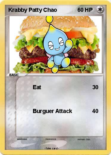 Pokemon Krabby Patty Chao