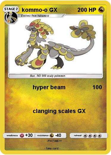 Pokemon kommo-o GX
