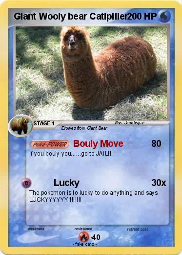 Pokemon Giant Wooly bear Catipiller