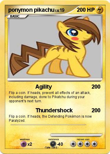 Pokemon ponymon pikachu